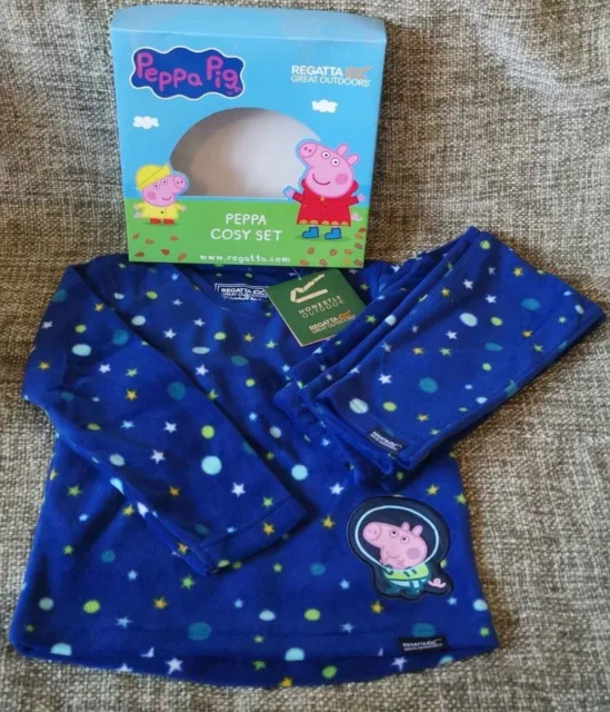 Regatta Peppa Pig 2 Piece Cosy Set 5-6yrs New With Tags Gift Boxed