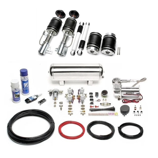 Ta technix Air Châssis + Compresseur Kit Argent pour Opel Astra H -stufenheck