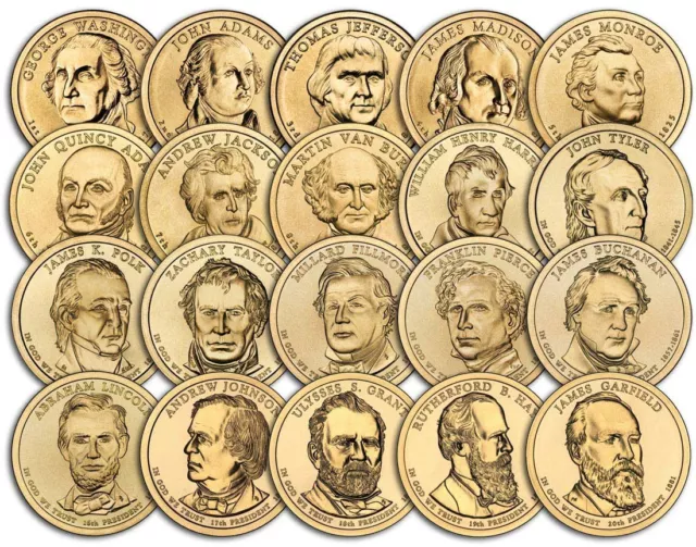 2007 Thru 2011 Presidential Dollar Coins @ 2.98 Each Coin