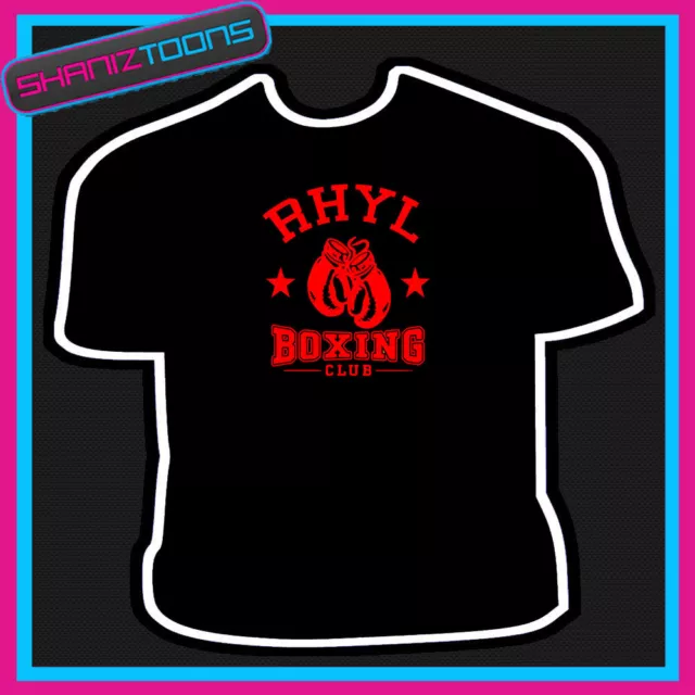 Wales Rhyl Boxing Club Gants Boxer T-Shirt De Gym
