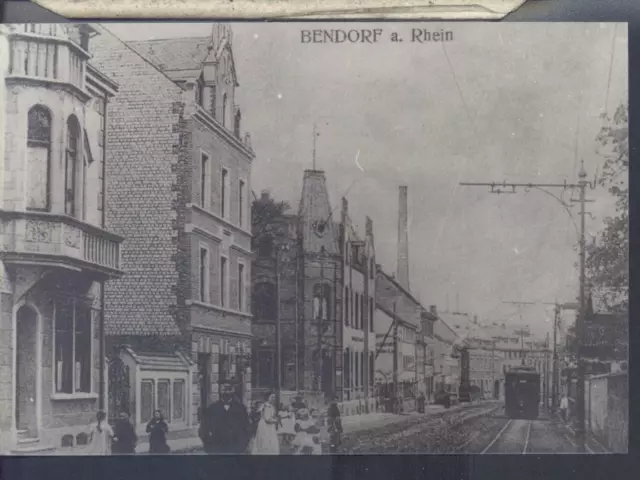 Foto Karte Bendorf  - Hauptstrasse mit Strassenbahn(Nr.1688(3/8)