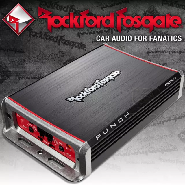 Rockford Fosgate Punch Serie PBR300x4 4 CH Amp 4 Kanal Endstufe / Verstärker