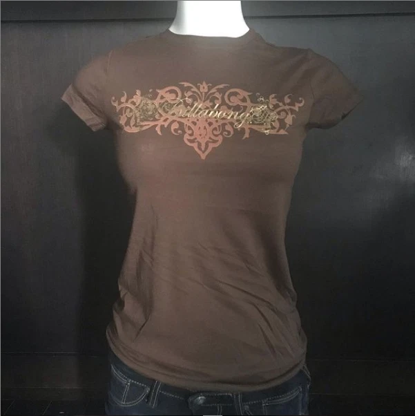 billabong vintage surf logo brown gold foil  logo
