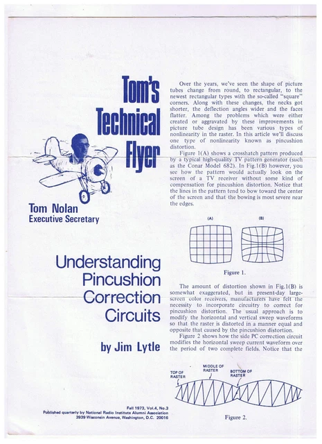 Tom's Technical Flyer Understanding Pincushion Correction Circuits