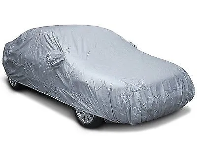 Waterproof Car Cover Outdoor Indooor Uv Protection Breathable Large Size L Grey