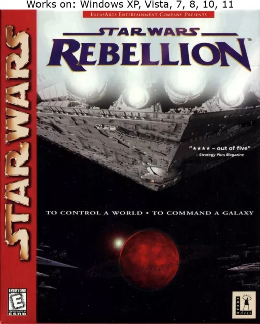 Star Wars Rebellion PC Game 1998 Windows 7 8 10 11