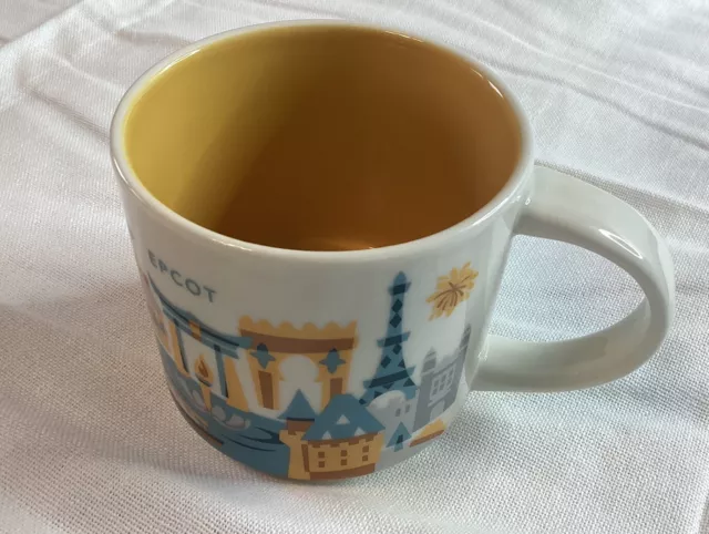 Starbucks Disney Parks EPCOT You Are Here Collection Ceramic Coffee Mug 14oz