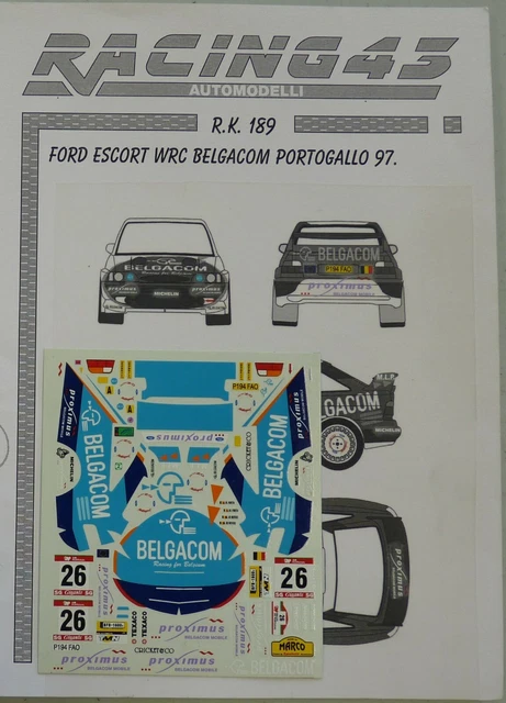 Miniature Altaya 1/43 – Ford Escort Cosworth WRC 1999 – Rallye De Tierra – Ixo