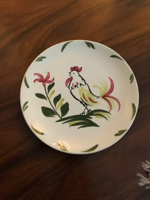 Blue Ridge Rooster CHANTICLEER 8 1/2 Plate Chipped