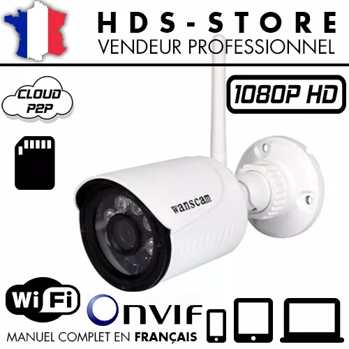 Camera Ip Extérieur Hw0022-1 Wifi Full Hd 1080P Infrarouge Micro Sd Ios Android