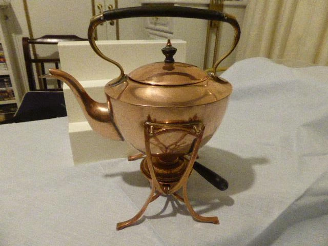 Vintage Art Deco Spirit Kettle On Stand