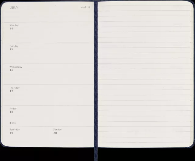 Moleskine 18 Monate Wochen Notizkalender 2024/2025, P/A6, 1 Wo = 1 Seite,... 3