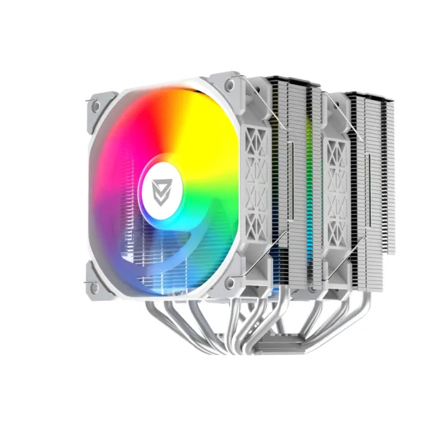 Nfortec SCULTOR X Fan CPU Double tower 6 pipes 2x120mm A-RGB PWM White