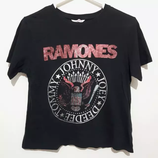 Ramones Supre Shirt Womens Black Johnny Joey Deedee Tommy Size Small