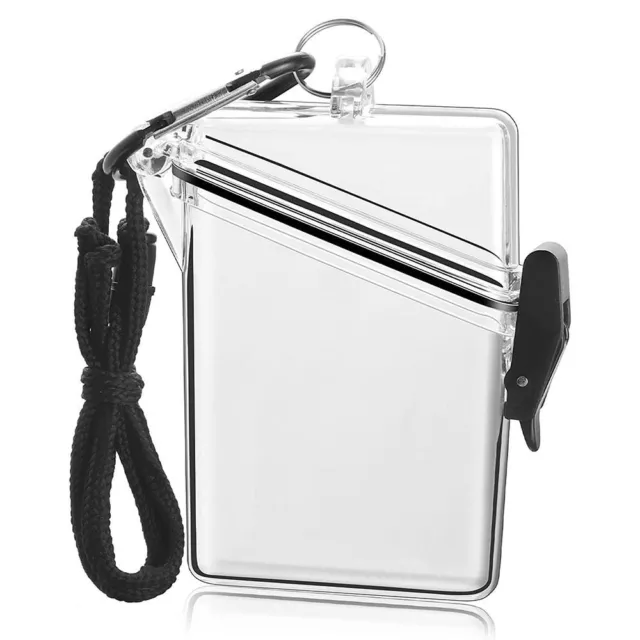 SMALL LOCKER CARDS Keys Dry Box Waterproof Case Clear Holder Case