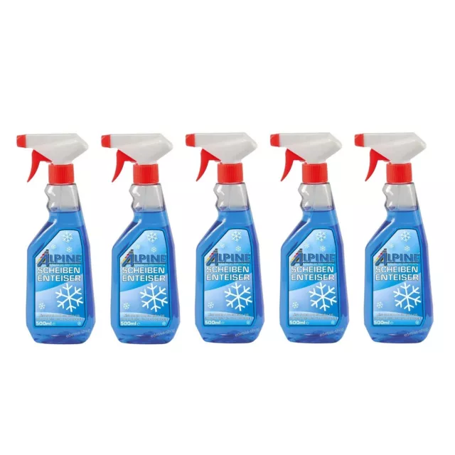 5x 500ml Scheibenenteiser Enteiserspray Entfroster Frostlöser Eislöser-Spray