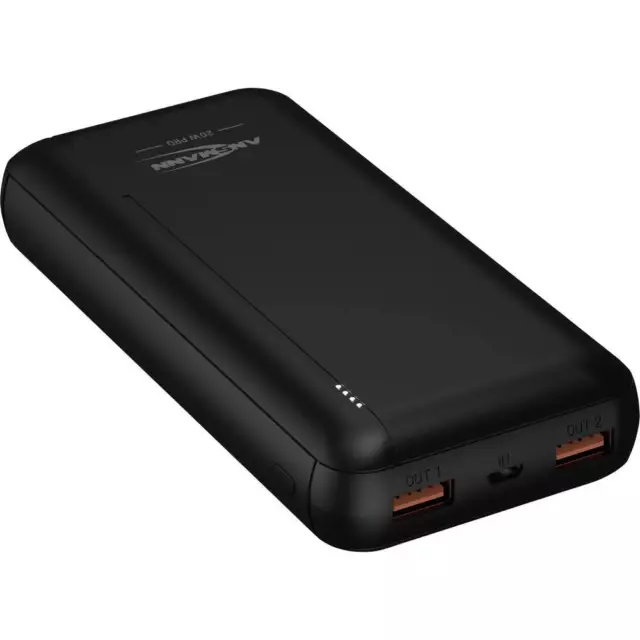 Ansmann PB320PD Powerbank 20000 mAh Power Delivery Li-Ion USB-A, USB-C® Schwarz