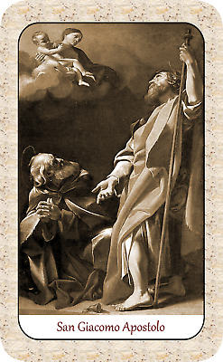 SANTINO HOLY CARD SAN GIACOMO IL MAGGIORE APOSTOLO n 2 