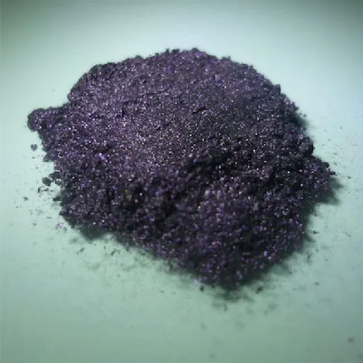 Pigmentos perladoscentes de púrpura oscuro