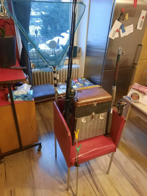 Angelcombo, Kiepe, 2 Ruten mit Rolle, Unterfangkescher, Ständer! 3