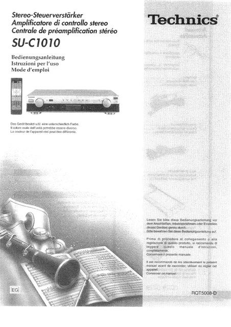 Manuale Technics SU-GX70 (Italiano - 172 pagine