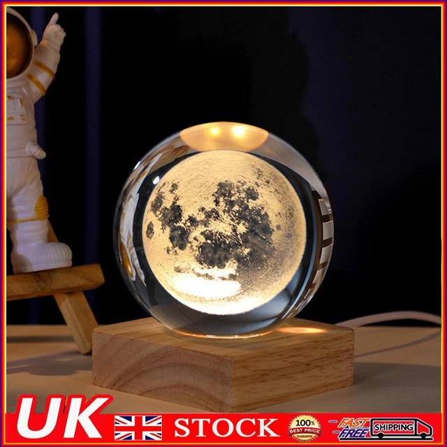 8CM LED DISPLAY Stand Square Glass Lighted Base for Resin Acrylic (Warm
