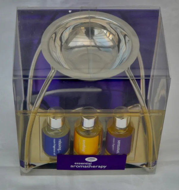 Boots:   Essential Aromatherapy - Oil Burner & Fragranced Oils - Factory Sealed!