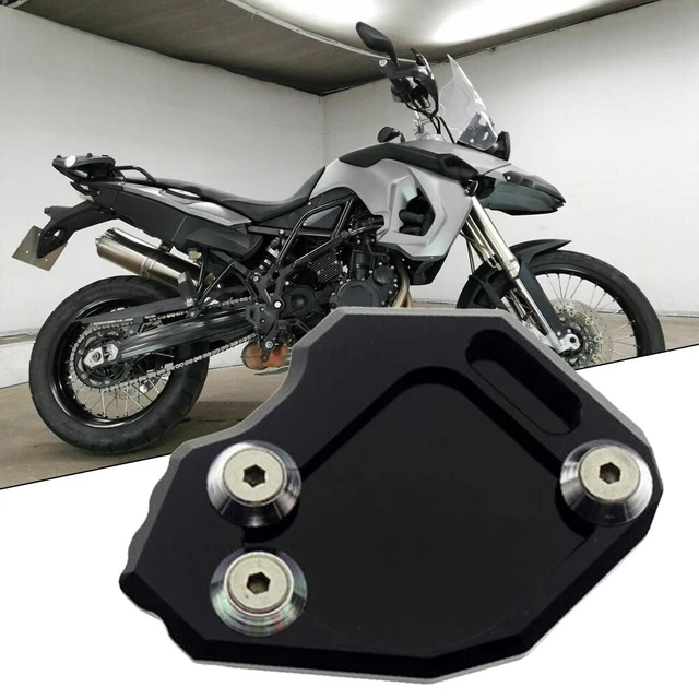 1x CNC Sidestand Kickstand Extension Enlarge Foot Plate For F800GS 08-14