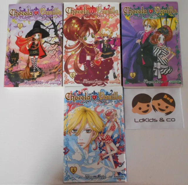 LOT 4 MANGAS CHOCOLA & VANILLA Tome 1 2 3 5 - VF - KUROKAWA - MOYOCO ANNO