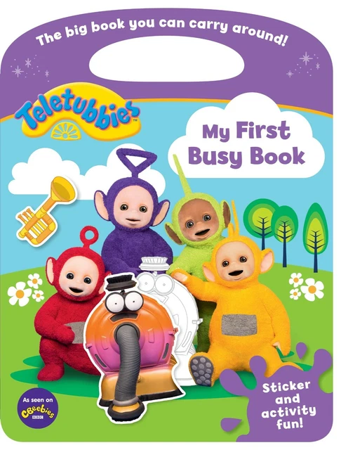 NEW TELETUBBIES MY FIRST BUSY BOOK over STICKER ACTIVITY FUN CBeeBies £ ...