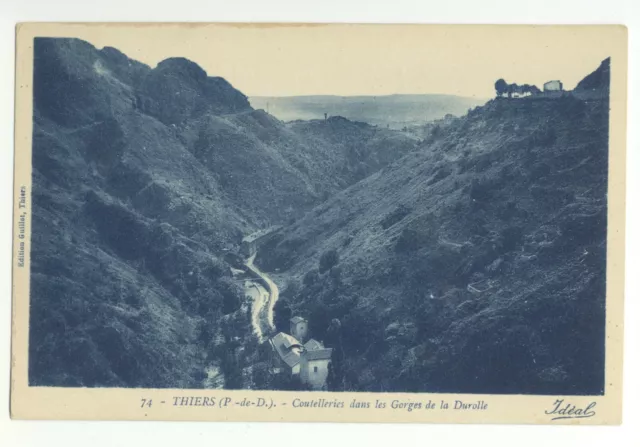 63/CPA - Thiers - Coutelleries dans les Gorges de la Durolle