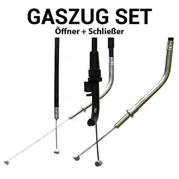 Gaszug Set Öffner Schließer für Kawasaki ZR 1100 B Zephyr Speichenrad 1996-1997