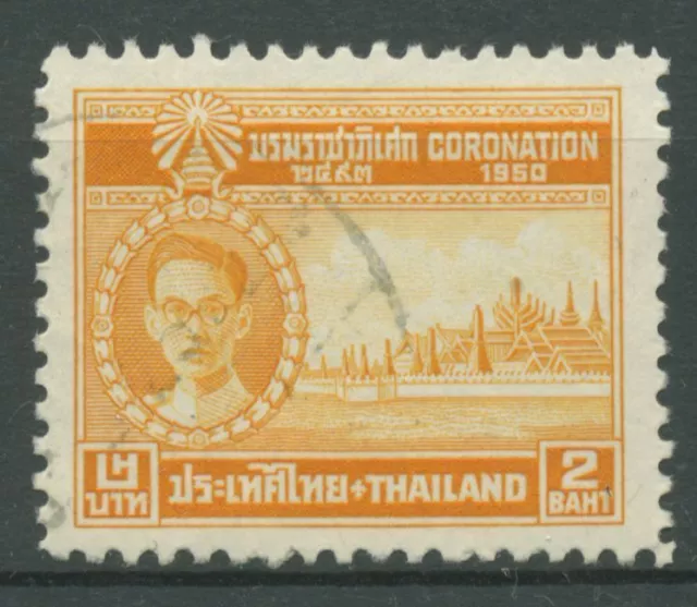 Thailand 1950 König Bhumibol Abduljadeh als Rama IX. 280 gestempelt