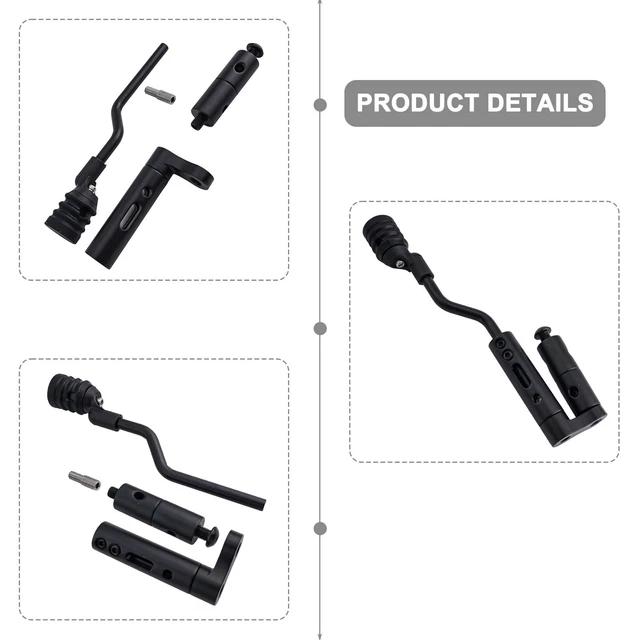 Stabilisateur D'arc Composé MILAEM HT - Contrepoids 98g - Noir, Amortisseur