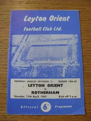 11/04/1964 Leyton Orient v Rotherham United  . No obvious faults, unless descrip