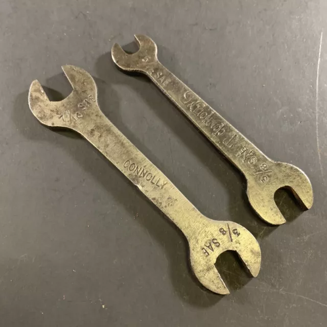 Lot X2 Vintage Ww2 D^d Connoly Australia Sae Open Ended Spanners Ex-Military