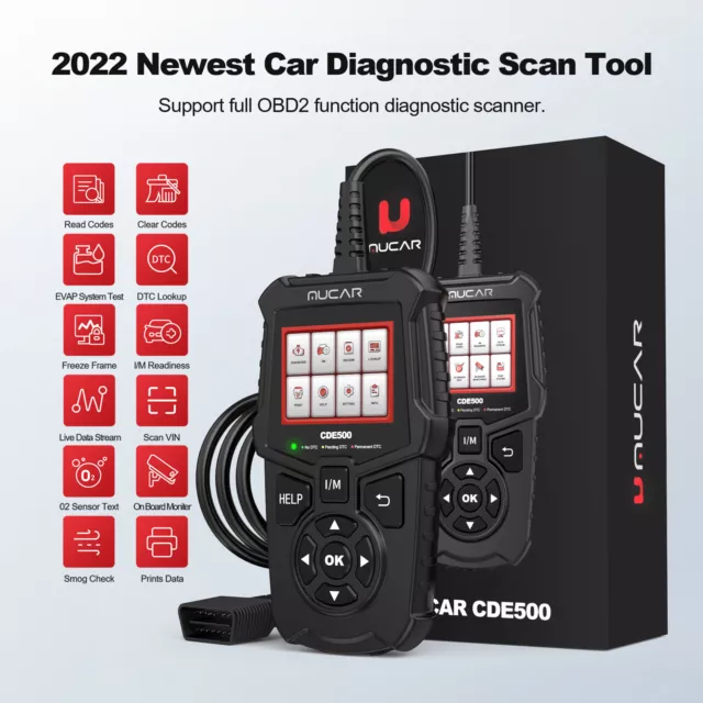 MUCAR CDE500 Car OBD2 EOBD Scanner Auto Code Reader Engine Diagnostic Scan Tool 2