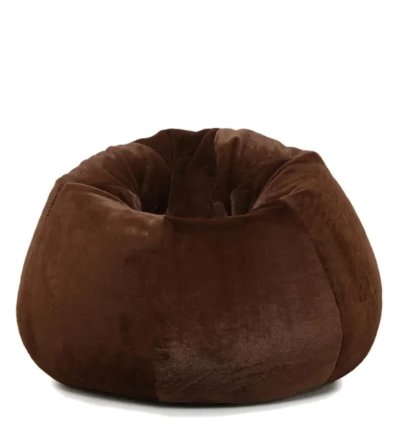 White Furry Bean Bag Chair Sofa XXXL Size Without Beans Luxury Homes  Furniture