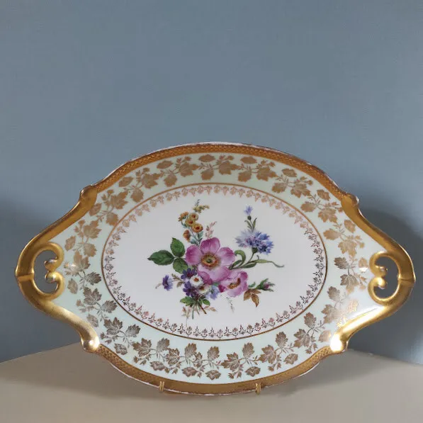 Plat en porcelaine de Limoges, René Caire, Porcelaine d'art