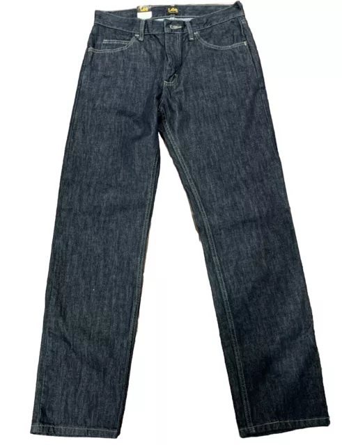 Men's Lee Regular Fit Straight Leg Jeans Pepper Prewash Dark Blue Size 31 x32