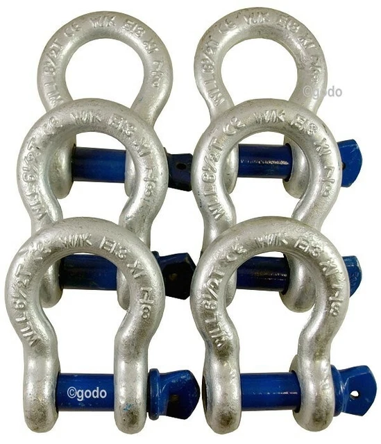 ELLER Schäkel Geschweift 2-tlg - Tragfähigkeit 9,5t / 9500kg