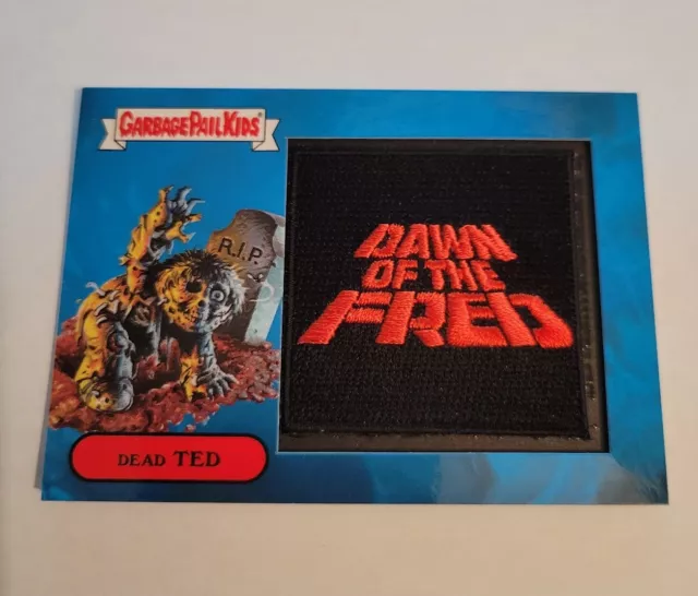 2018 Topps Garbage Pail Kids Oh The Horror-ible DEAD TED 2a PATCH CARD 14/50 GPK