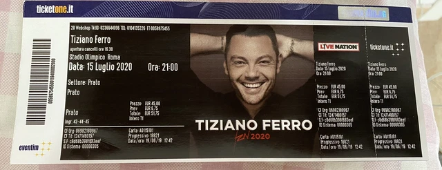 Biglietto Concerto Tiziano Ferro