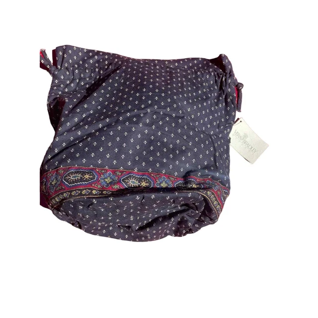 Vera Bradley Ditty Bag Floral Lined Travel Pool Gym Beach Drawstring Bag