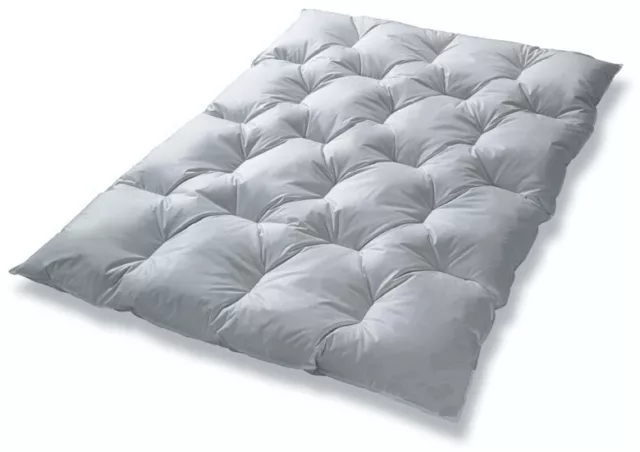 Canada Karo Step Daunendecke Winterdecke 135x200 neue Daunen Federn SanProCare