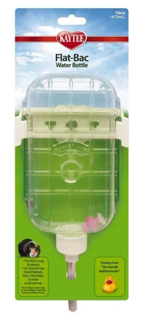 Kaytee Pet Flat-Bac Water Bottle for Small Animals 16oz
