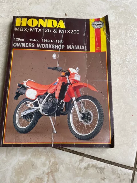 Haynes Honda MBX / MTX125 & MTX200