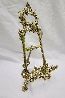 Solid Brass Decorative Brass Easel 9" ~ Picture Stand Menu Stand 2