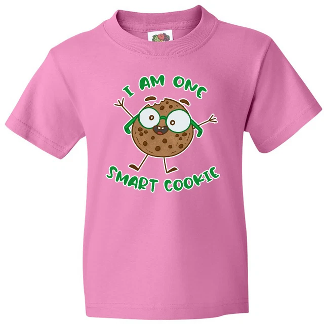 Inktastic I Am One Smart Cookie Youth T-Shirt Food Cookies Sweets Candy Baking