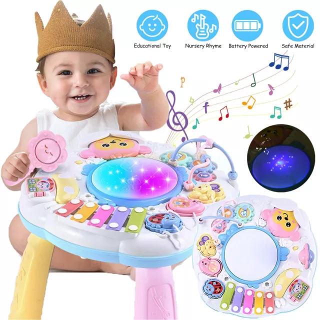 Baby Activity Center Table Toddler Early Educational Musical Learning Toy Gift